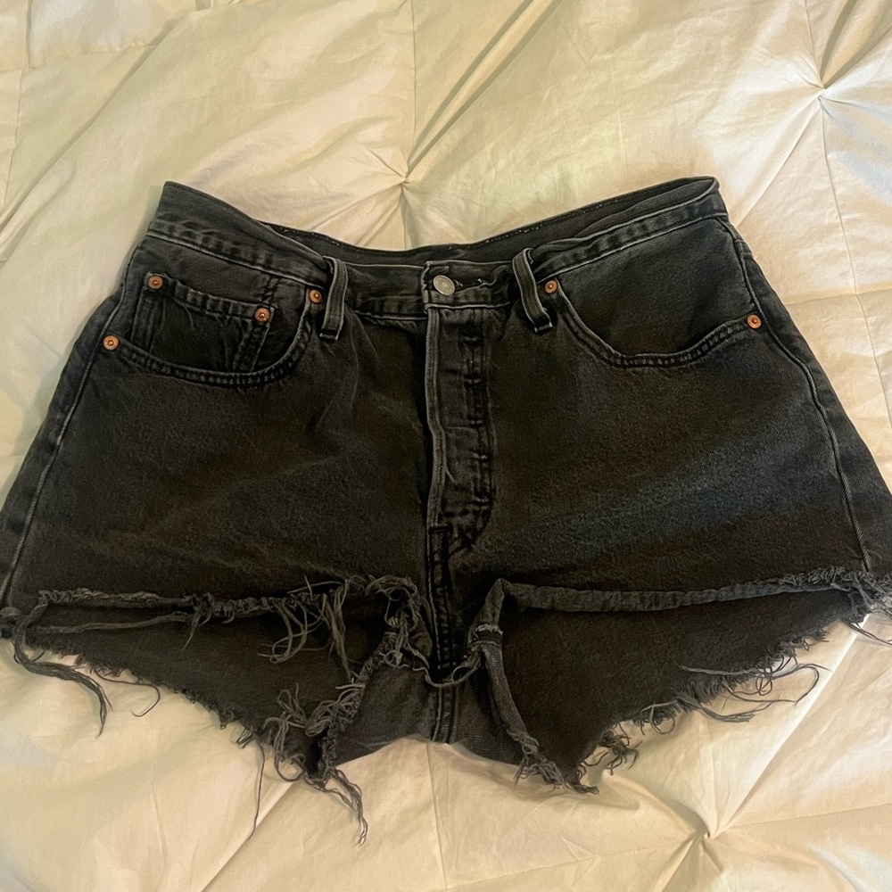 Levi’s Black 501 Denim Shorts
